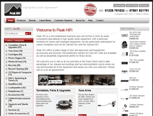 Tablet Screenshot of peakhifi.co.uk